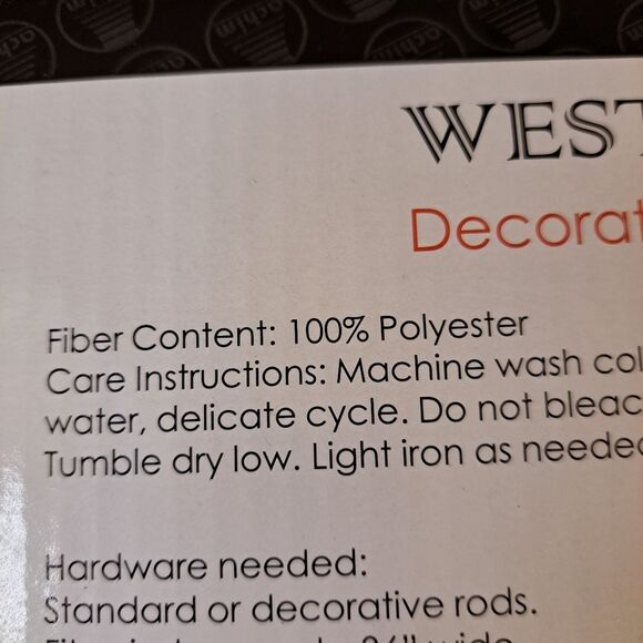 The Westport Decorative Valance Contains One Valance 58" X 14" New in Package - Picture 6 of 11